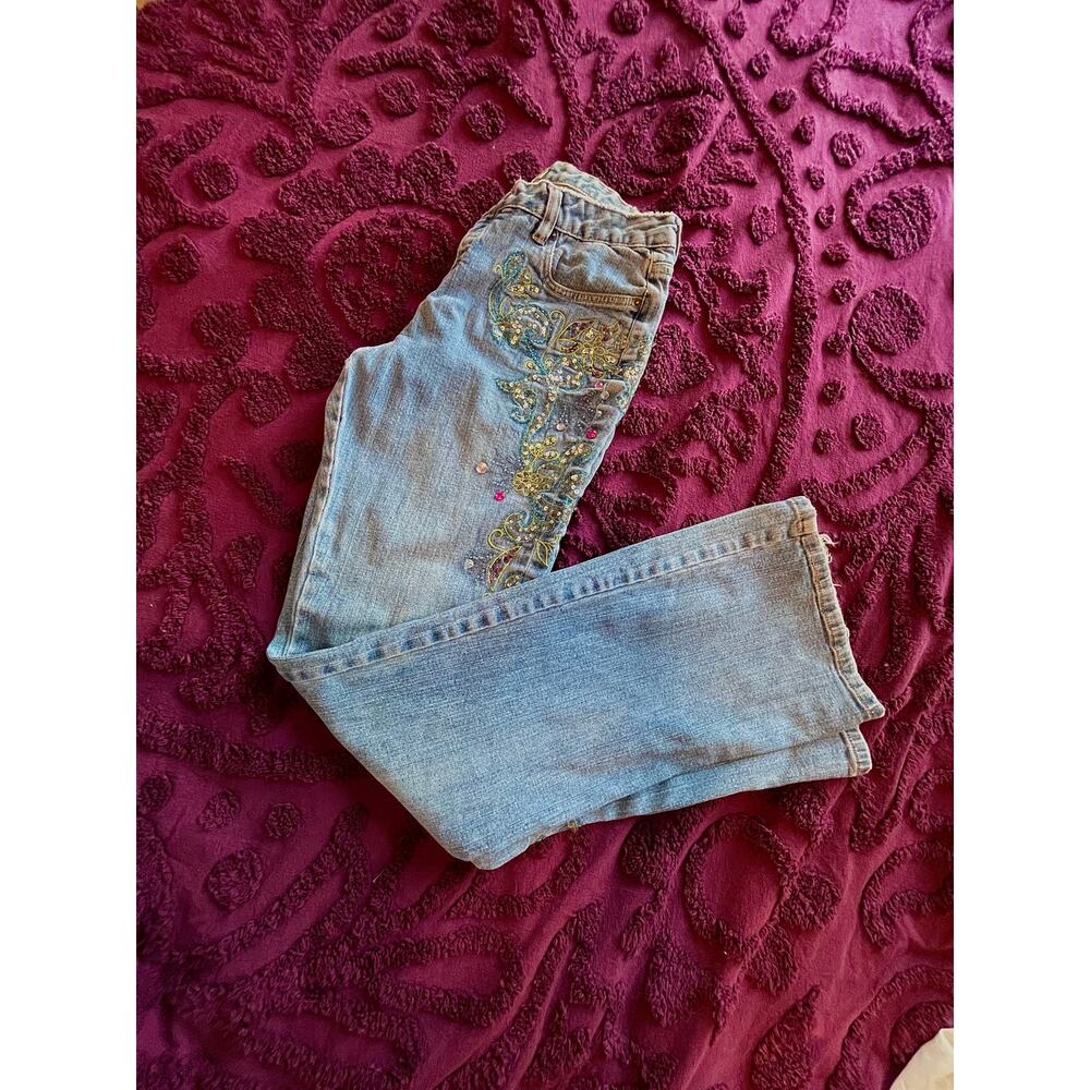 cache embroidered and beaded fairy core y2k flare jeans - Picture 7 of 7